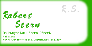 robert stern business card